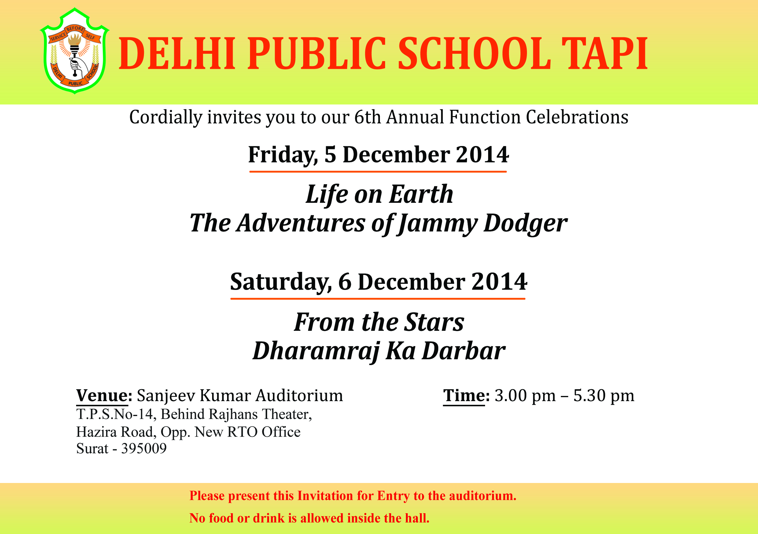 Invitation Letter To Parents For School Annual Function ...